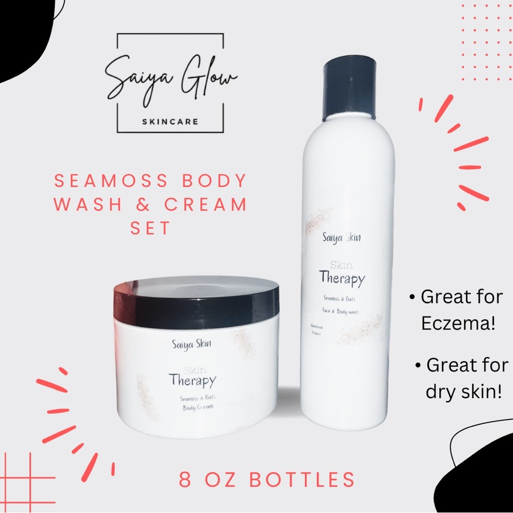 🥰SAIYA GLOW✨ S-EAMOSS WASH & CREAM SET